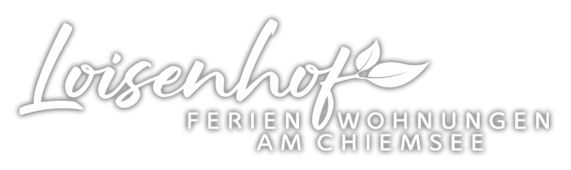 Loisenhof Logo in Weiß mit schwarzer Aura